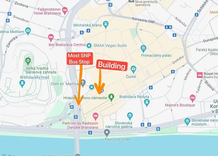 فندق مبيت وإفطار Extralarge Queen In The Heart Of With Balcony براتسيلافا