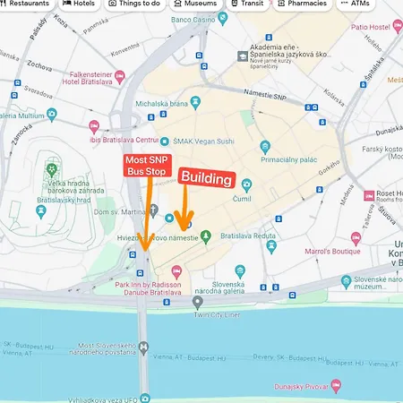 Nocleg ze śniadaniem Extralarge Queen In The Heart Of With Balcony Bratysława